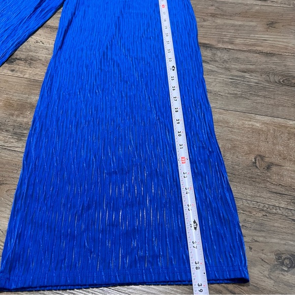 Jordan Taylor Royal Blue Beachwear Pants Pull-over Sheer Swim Bottom Cover-up L - Picture 5 of 10